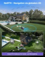 ANTHBOT M5 Mähroboter ohne Begrenzungskabel, RTK-Navigation, 150°KI-Kamera, App-Steuerung, für Gärten bis 700 m² – Bild 4
