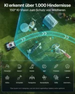 ANTHBOT M5 Mähroboter ohne Begrenzungskabel, RTK-Navigation, 150°KI-Kamera, App-Steuerung, für Gärten bis 700 m² – Bild 9
